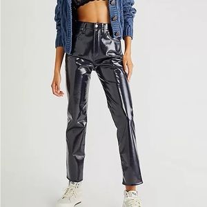 AGOLDE Recycled Leather 90's Pinch Waist Pants